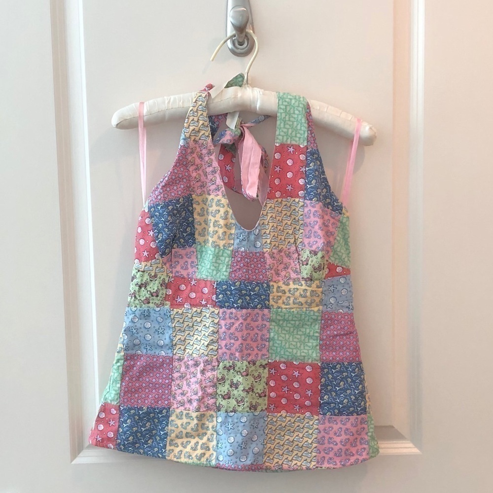 Vineyard Vines Patchwork Halter Top - image 3